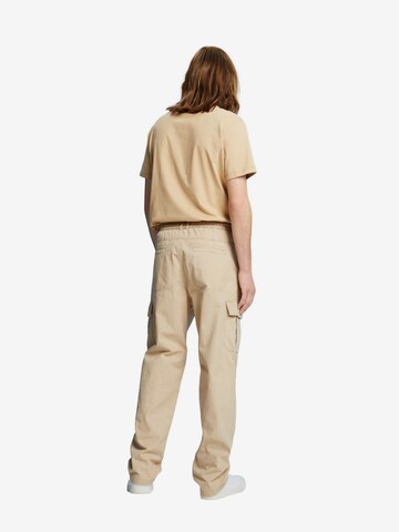Regular Pantalon cargo ESPRIT en beige