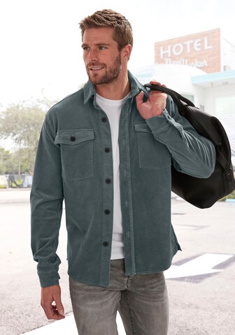 Veste mi-saison JOHN DEVIN en vert : devant