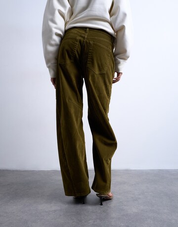 TOPSHOP Loosefit Παντελόνι 'TULLE' σε πράσινο