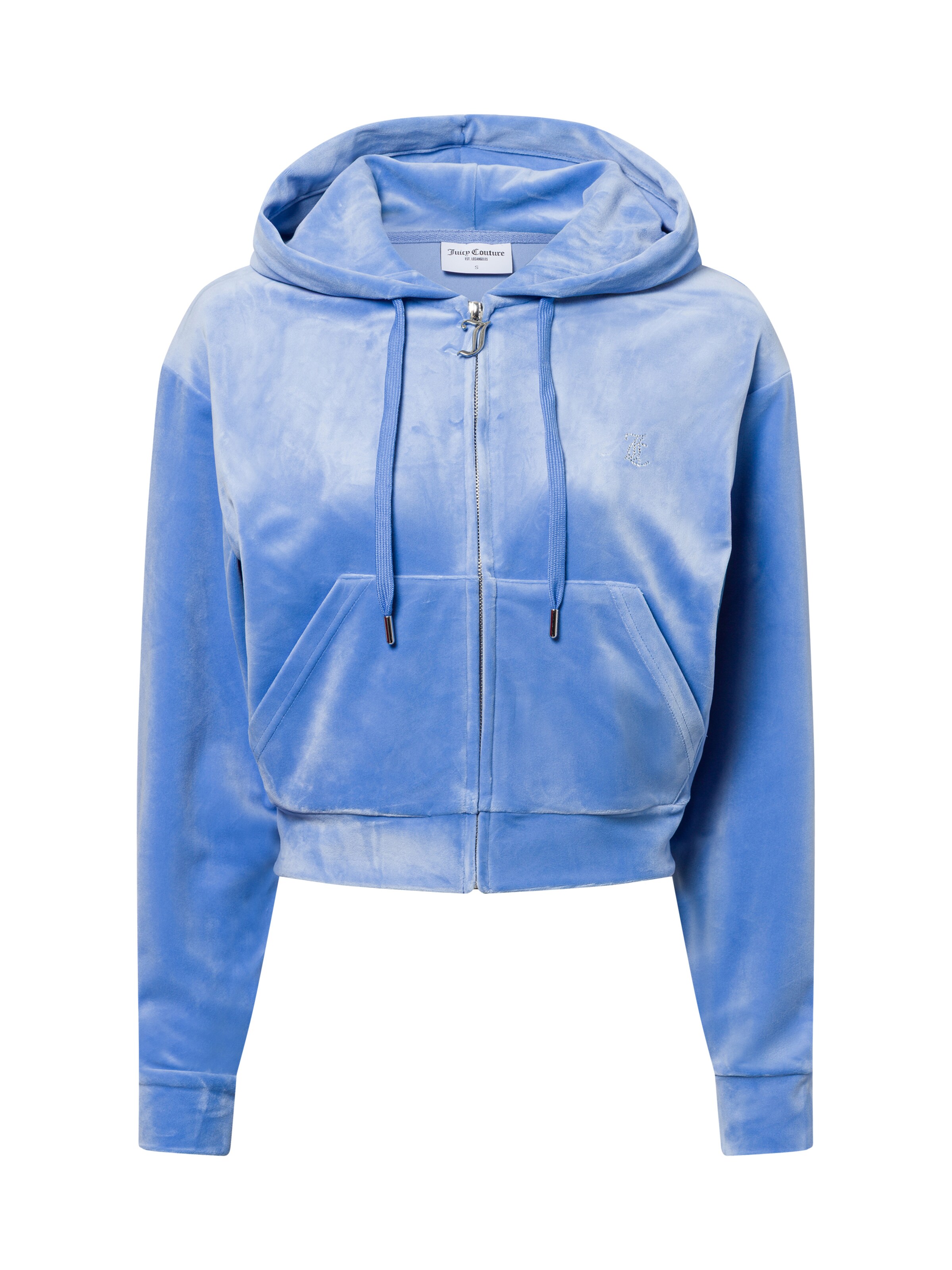 Juicy Couture Sweatjacke 'Iccle Diamante' in Blau: Vorderseite