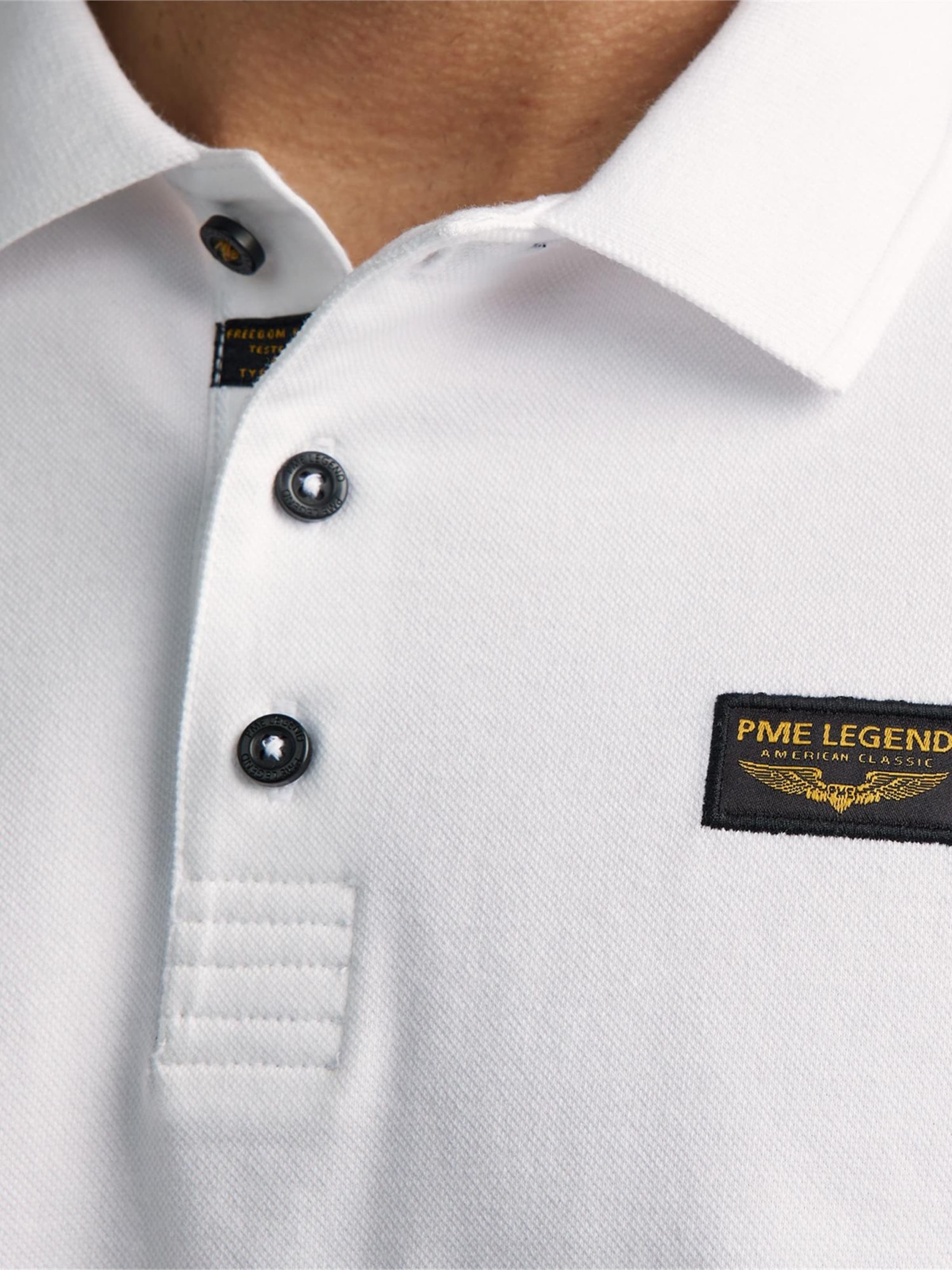 PME Legend Shirt 'PME LEGEND - American Classic polo shirt' in Wit