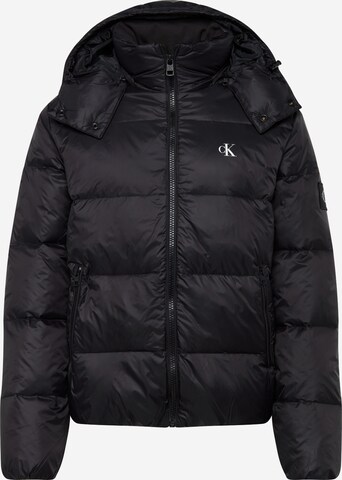 Calvin Klein Jeans Winter Jacket 'Essential' in Black: front