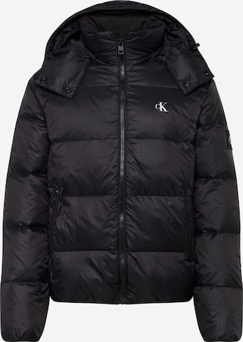 Calvin Klein Jeans Jacke 'Essential' in Schwarz: predná strana