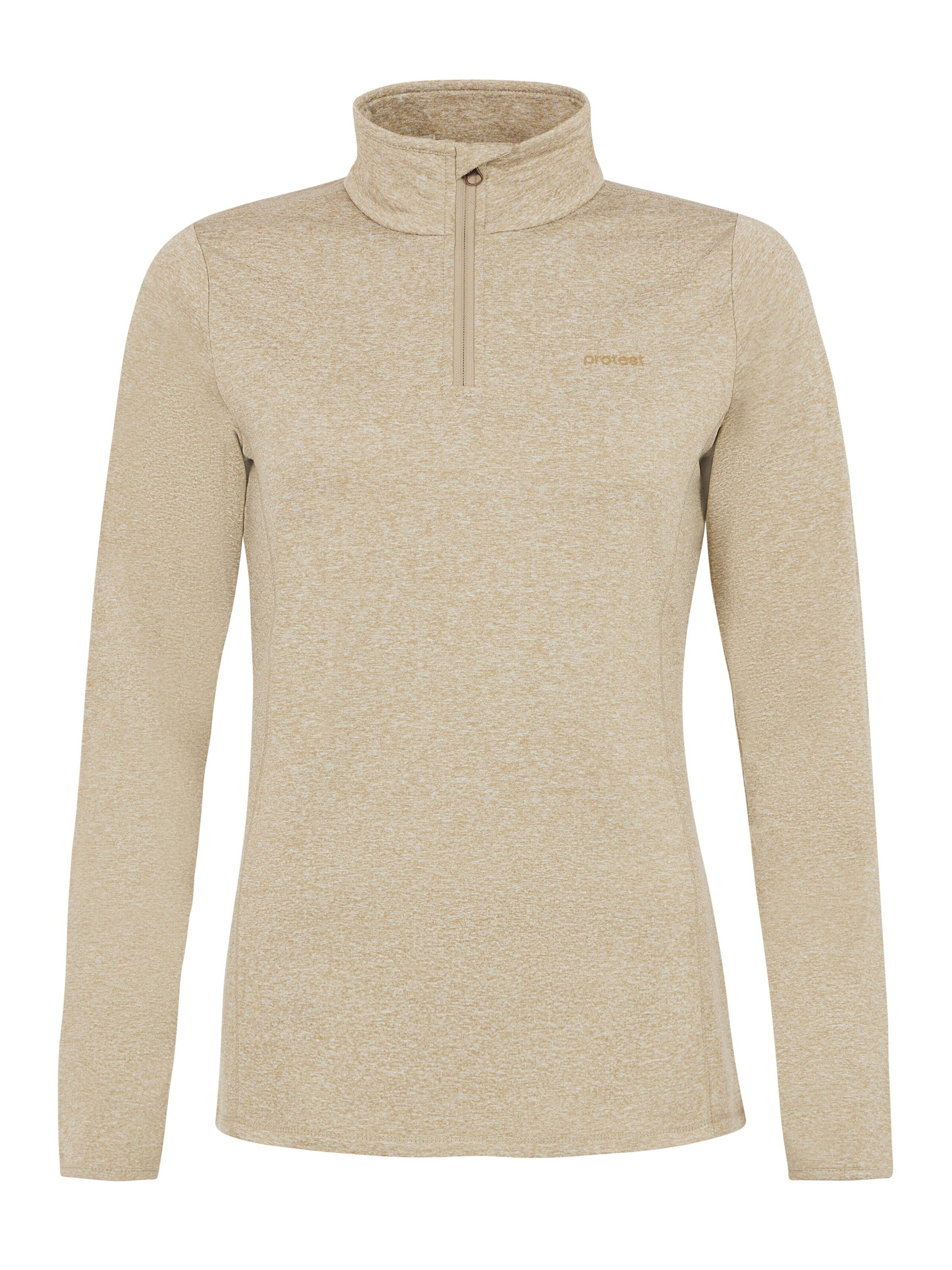 PROTEST Sportief sweatshirt 'FABRIZM' in Bruin: voorkant