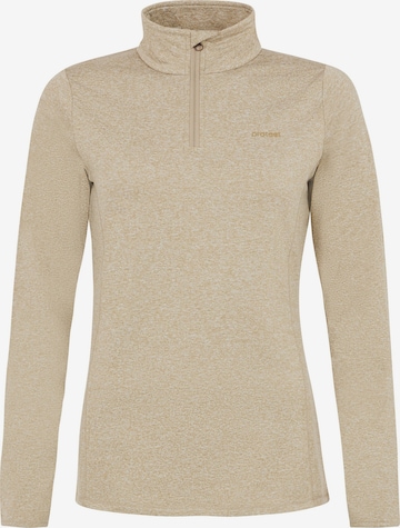 PROTEST Sportief sweatshirt 'FABRIZM' in Bruin: voorkant