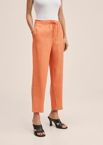 MANGO Loose fit Pants in Orange: front