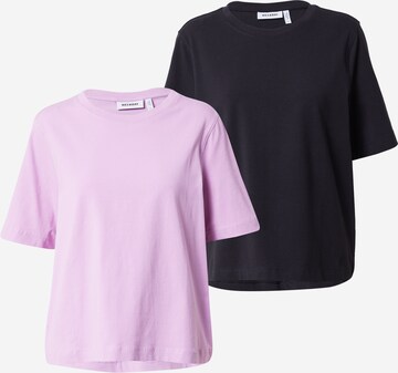 T-shirt WEEKDAY en violet : devant