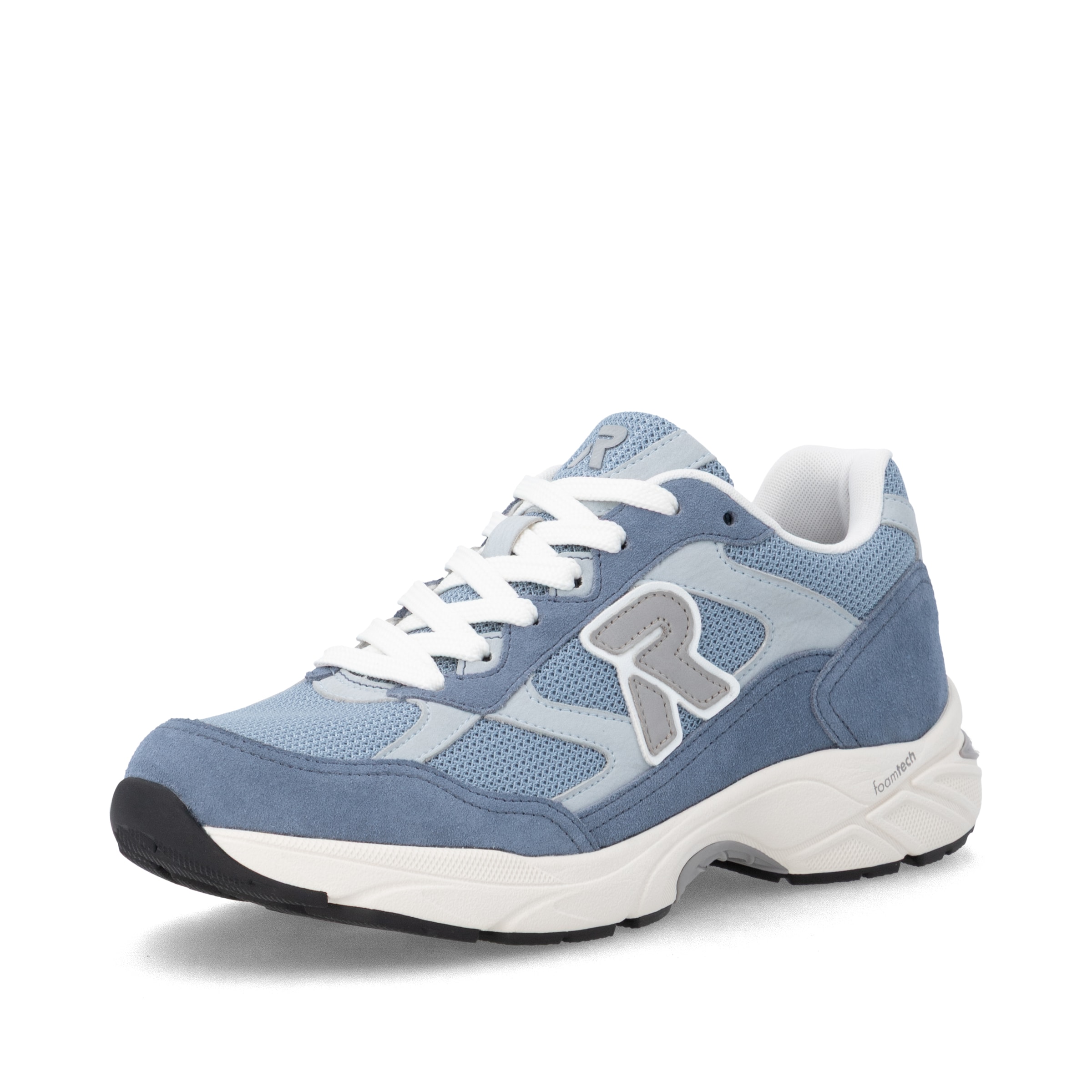Baskets basses Rieker en bleu : devant