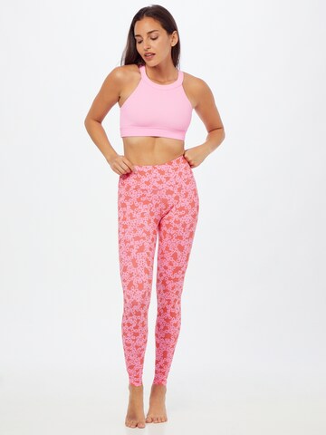 Hey Honey Skinny Sportbroek in Roze