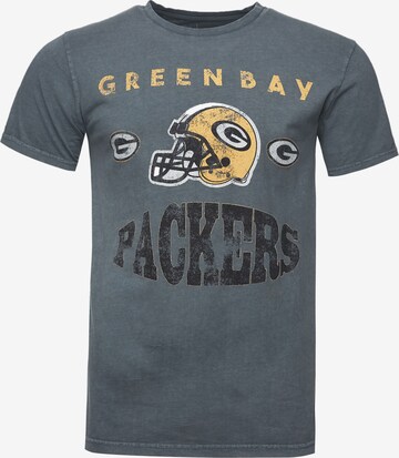 Recovered Shirt 'NFL Green Bay Packers' in Grijs: voorkant