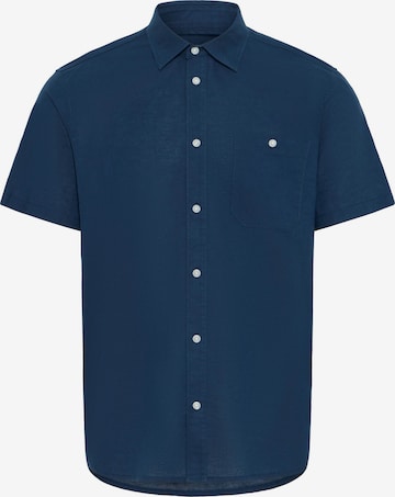 Chemise ' BHBAY LINEN ' BLEND en bleu : devant