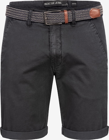 INDICODE JEANS Trousers ' Estrada ' in Black: front