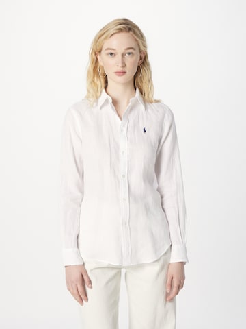 Bluză de la Polo Ralph Lauren pe alb: față