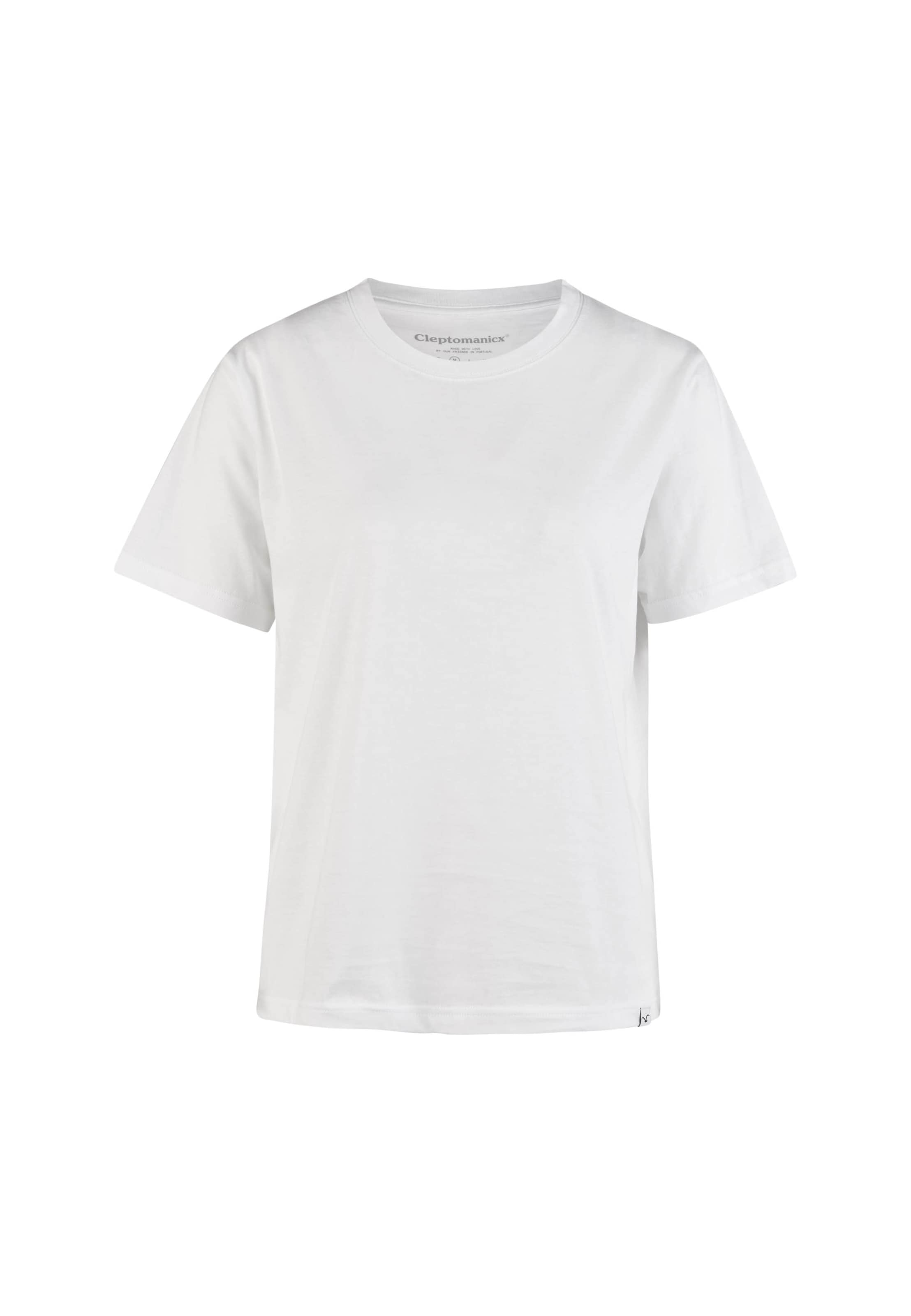 Cleptomanicx Shirt 'Basic Tee Ligull' in White: front