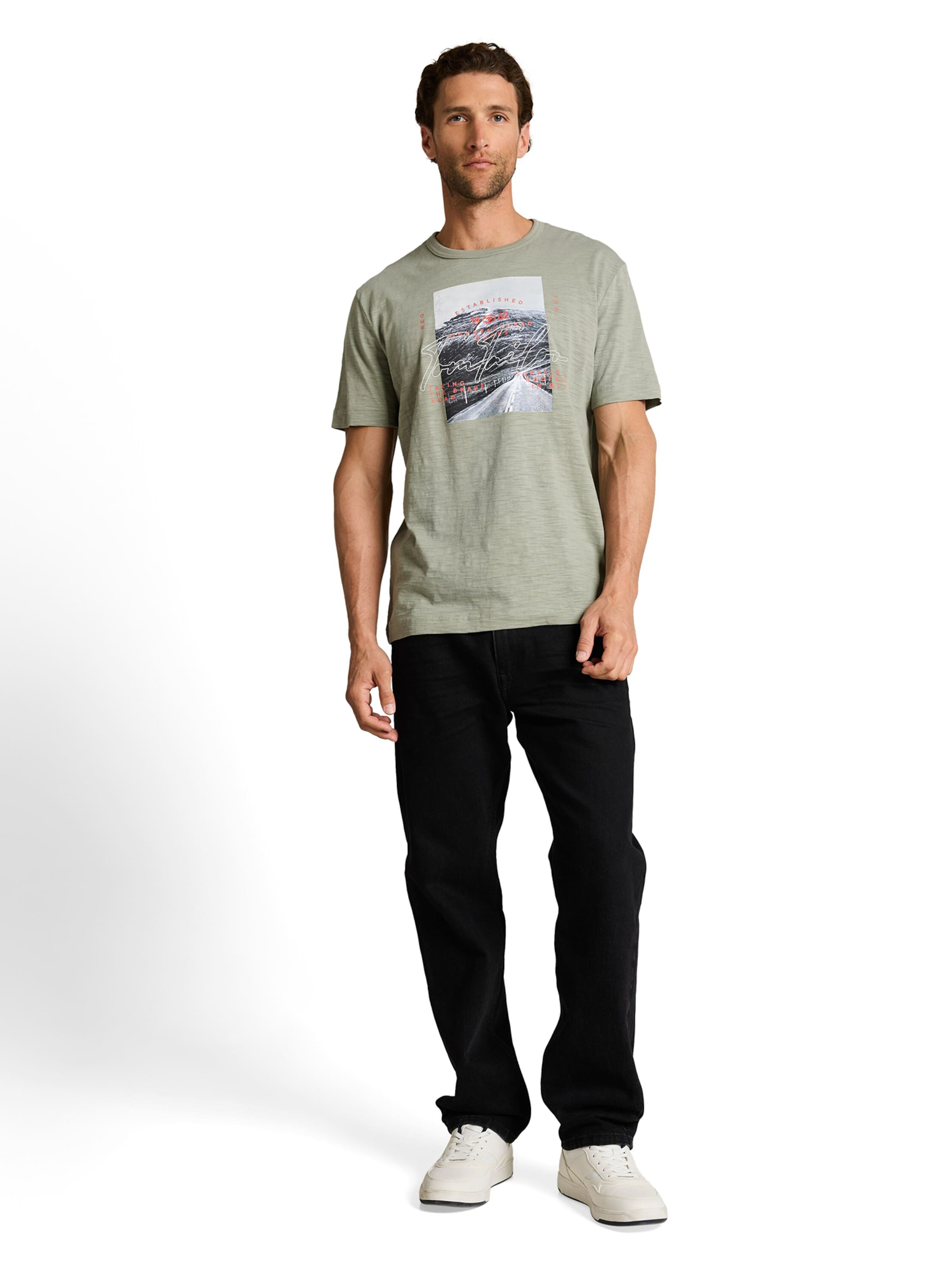 TOM TAILOR T-Shirt in Grün