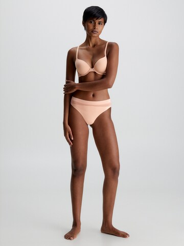 Calvin Klein Underwear Regular Thong 'Perfectly Fit Flex' in Beige