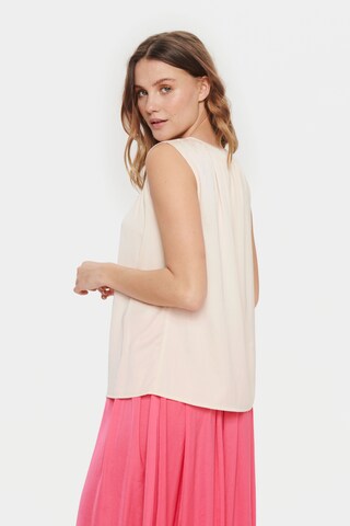 SAINT TROPEZ Blouse ' Vanea' in Beige