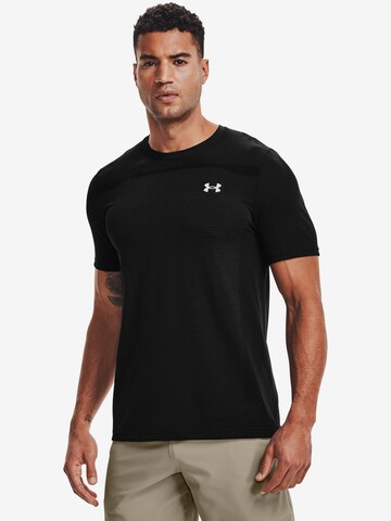 UNDER ARMOUR Functioneel shirt in Zwart: voorkant