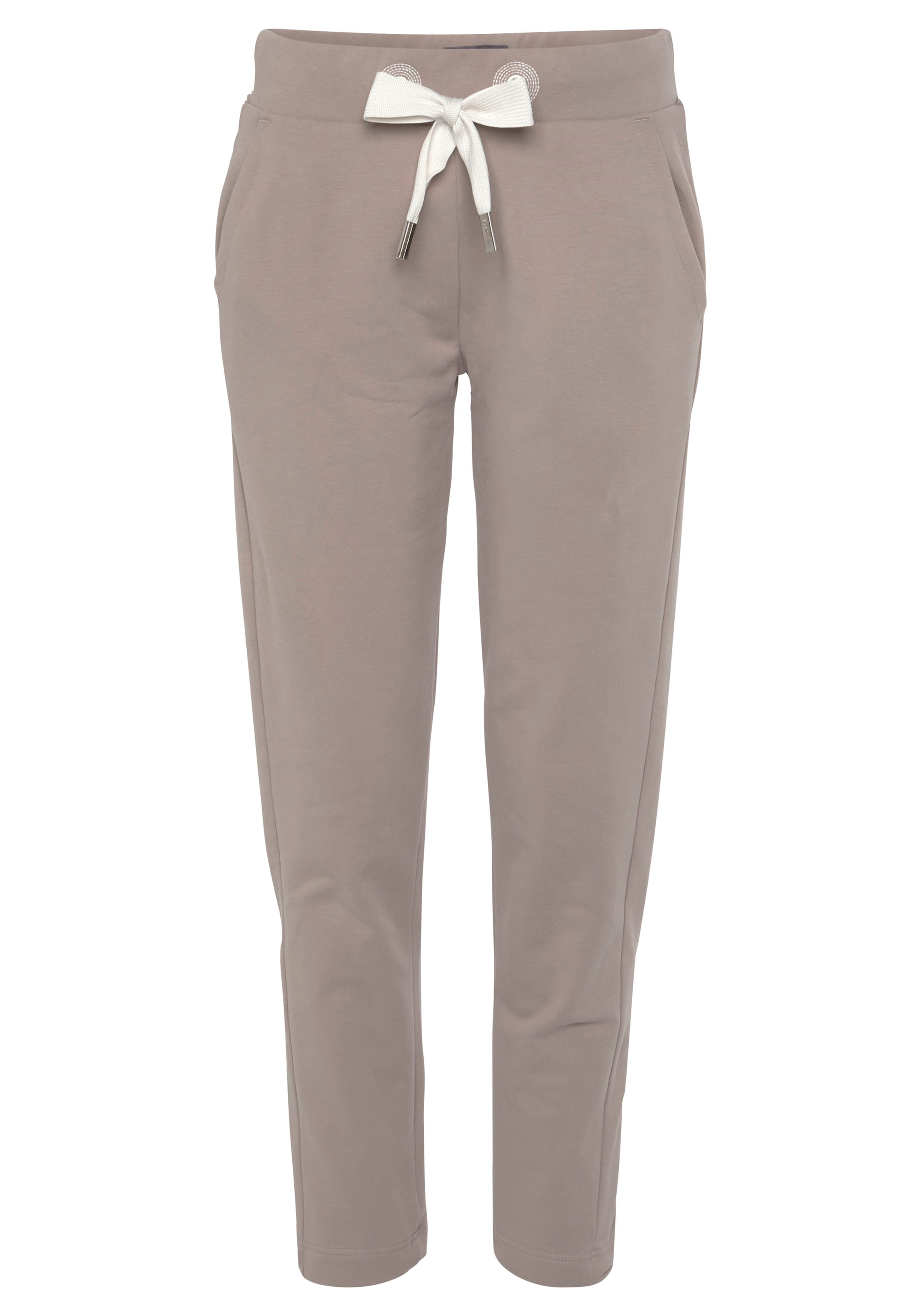 Elbsand Regular Trousers in Beige: front