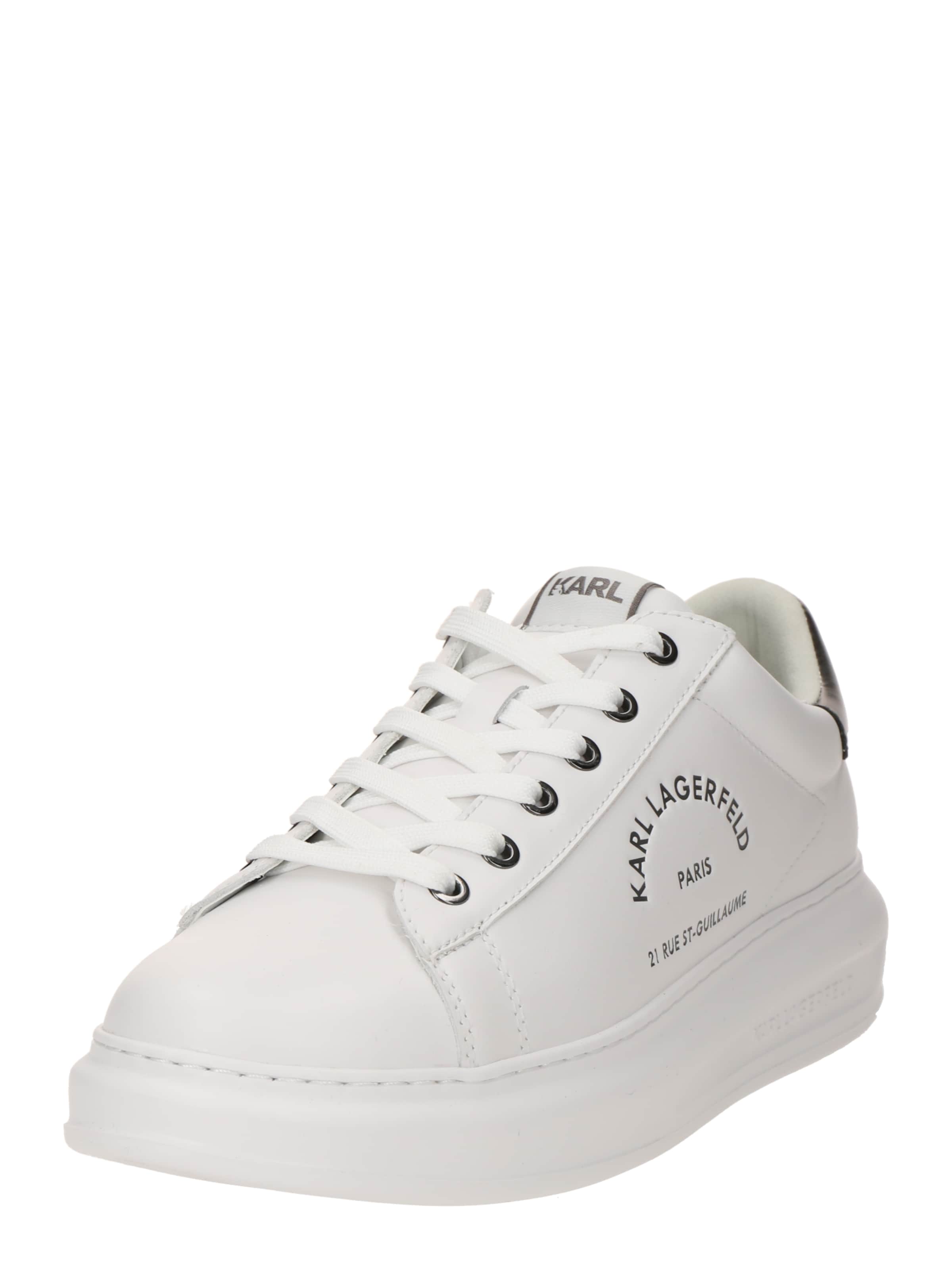 Sneaker low de la Karl Lagerfeld pe alb: față