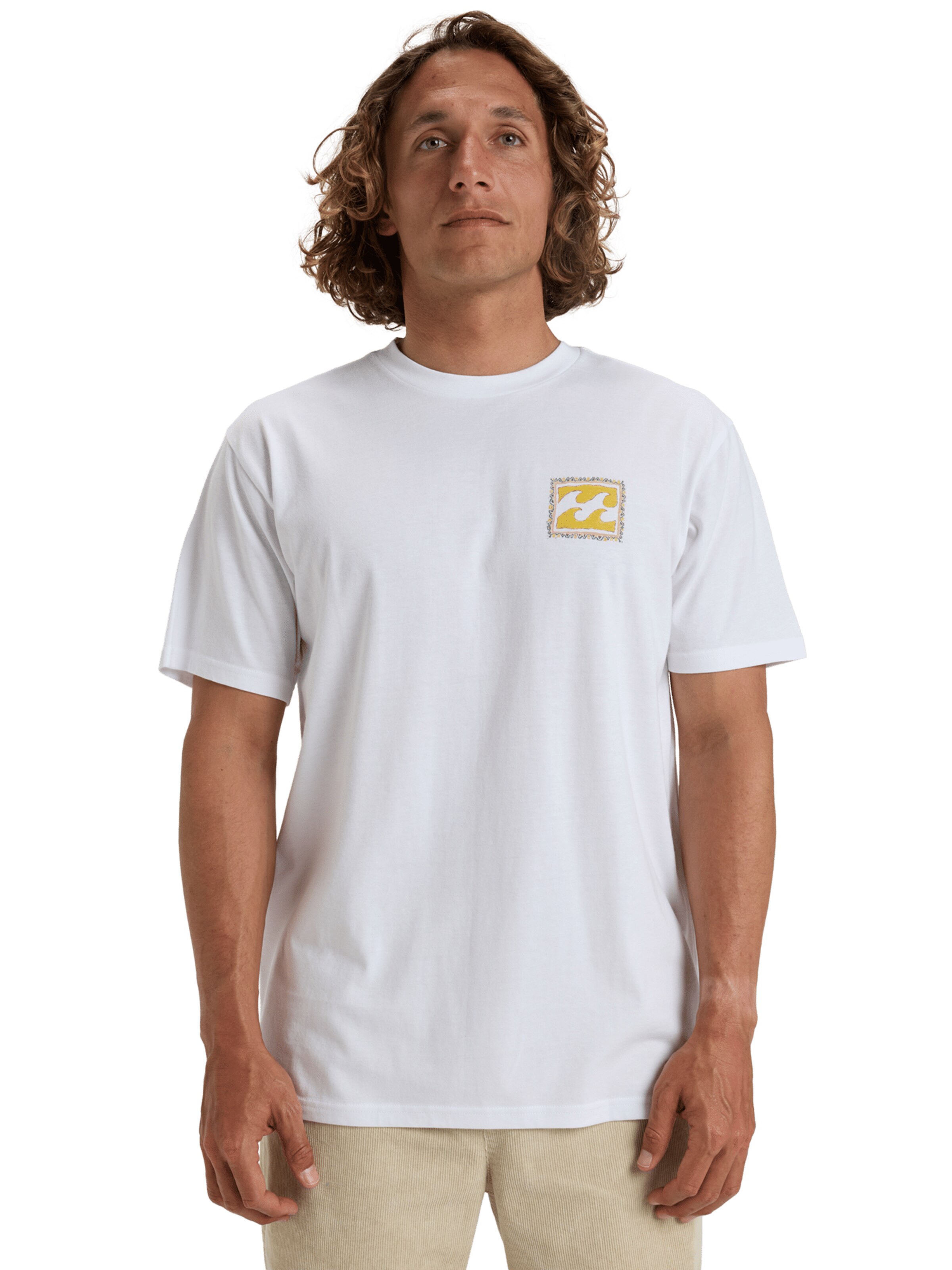 T-Shirt 'Crayon Wave' BILLABONG en blanc