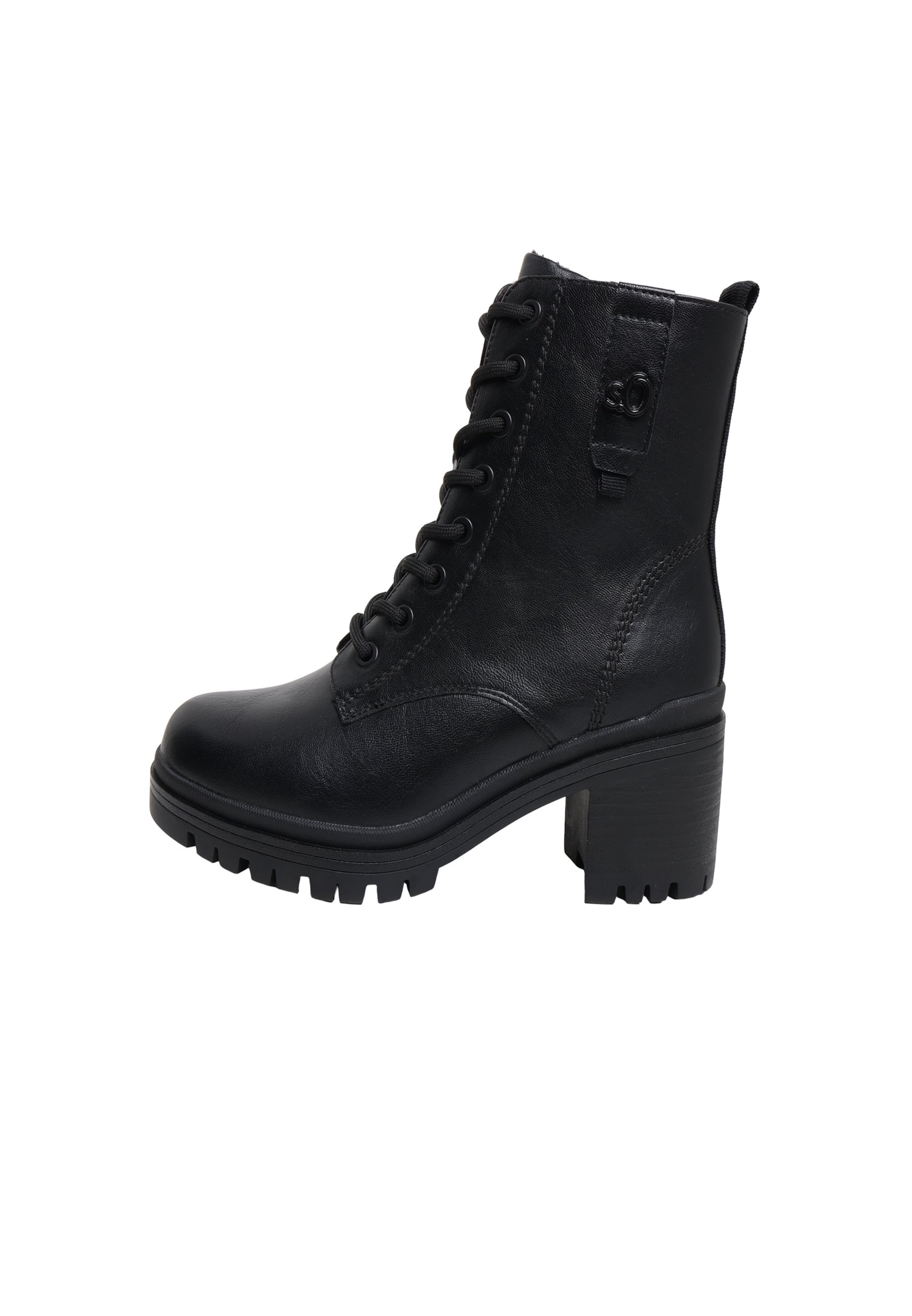 s.Oliver Schnürstiefelette in 36 in schwarz, Produktansicht