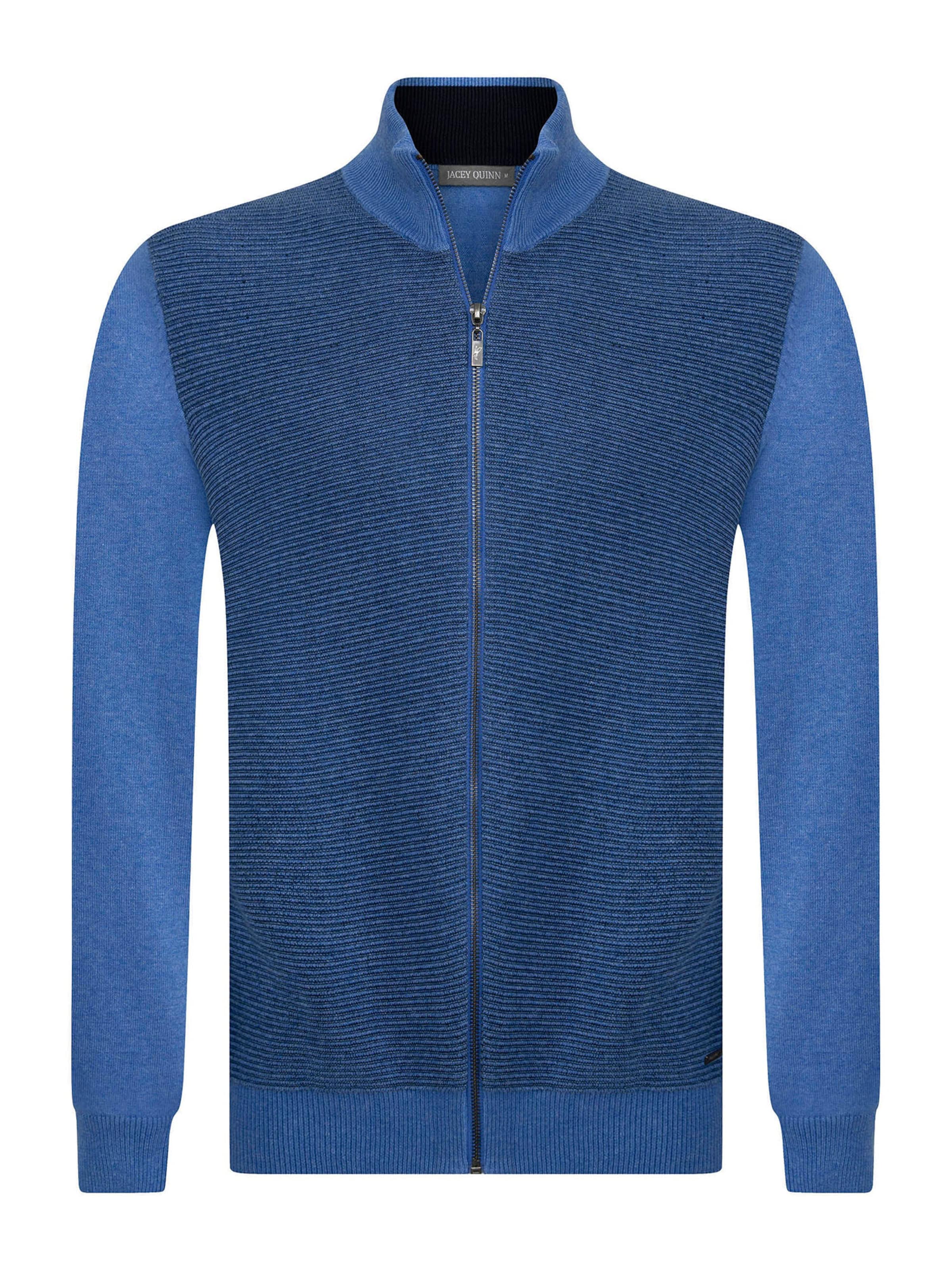 Jacey Quinn Вязаная кофта в Синий: спереди