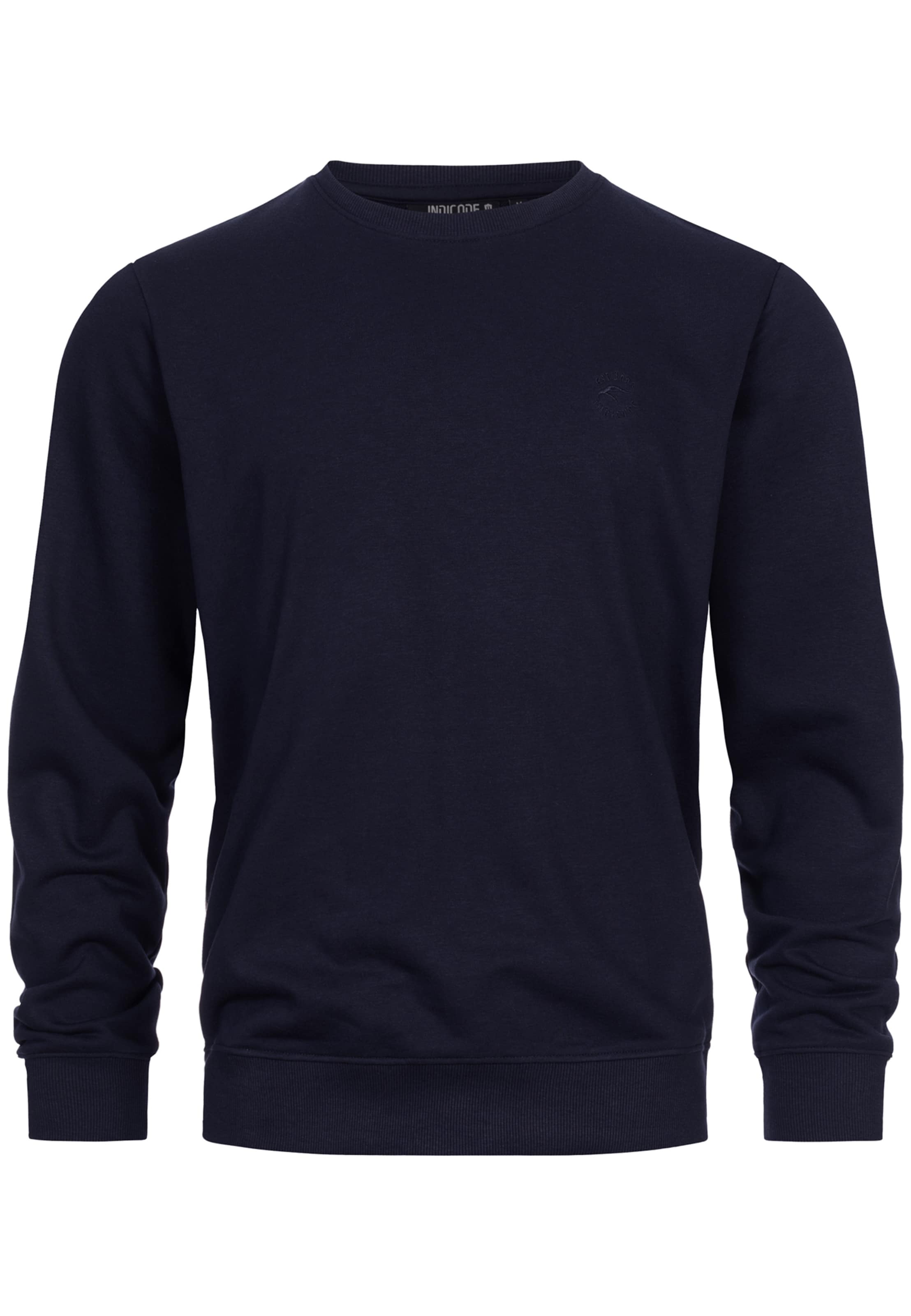 INDICODE JEANS Sweatshirt 'Holt' in Blau: Vorderseite