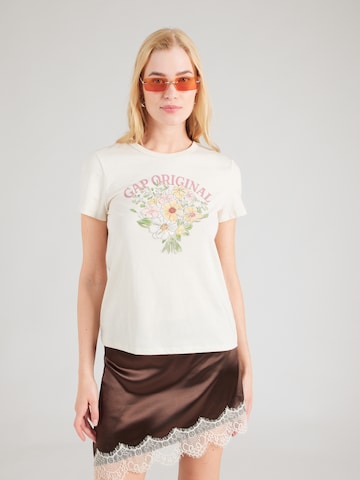 T-shirt GAP en beige : devant