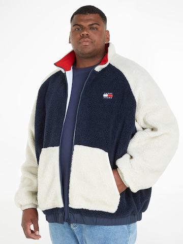 Jachetă  fleece de la Tommy Jeans Plus pe albastru