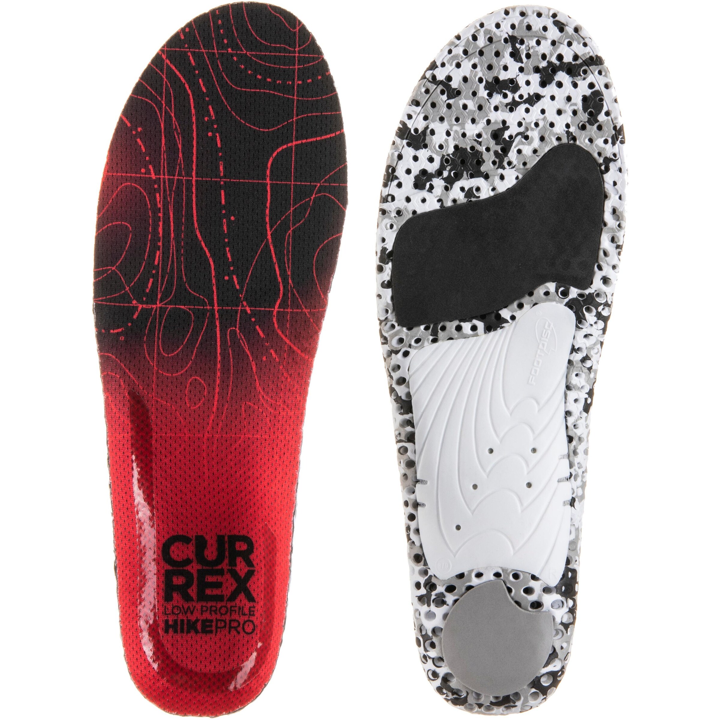 Currex Athletic Shoes Accessories 'HikePro Low' in Red: front