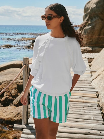 Sweat-shirt Next en blanc : devant