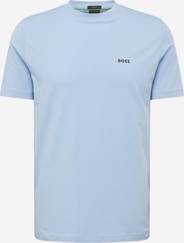 BOSS Tričko – modrá: přední strana
