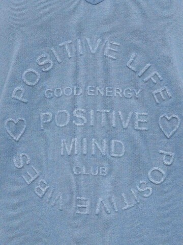 Zwillingsherz Μπλούζα φούτερ 'Positive Mind' σε μπλε