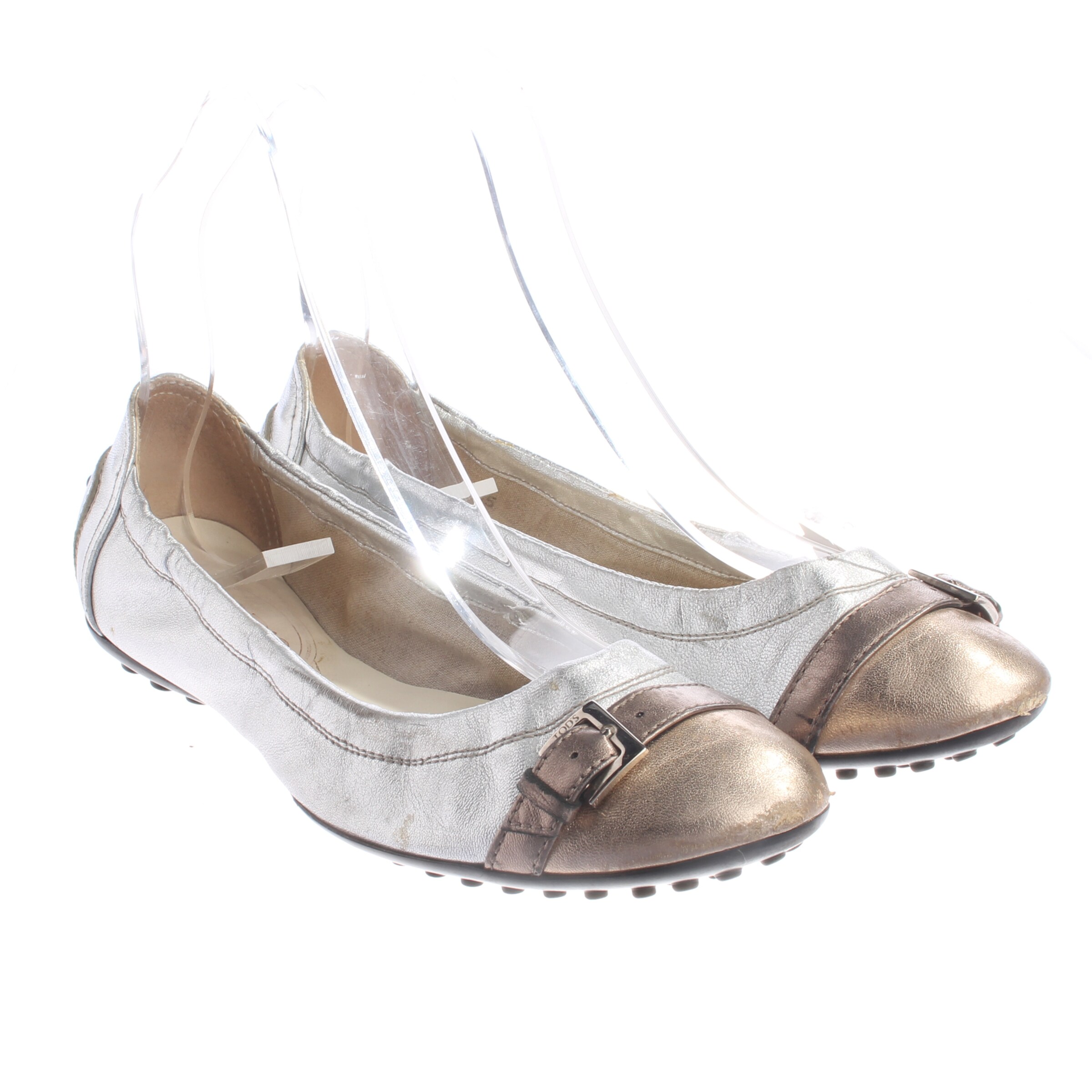 Tod's Flats & Loafers in 35 in Silver, Item view