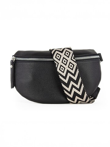 lePelou Fanny Pack 'THEA small' in Black: front