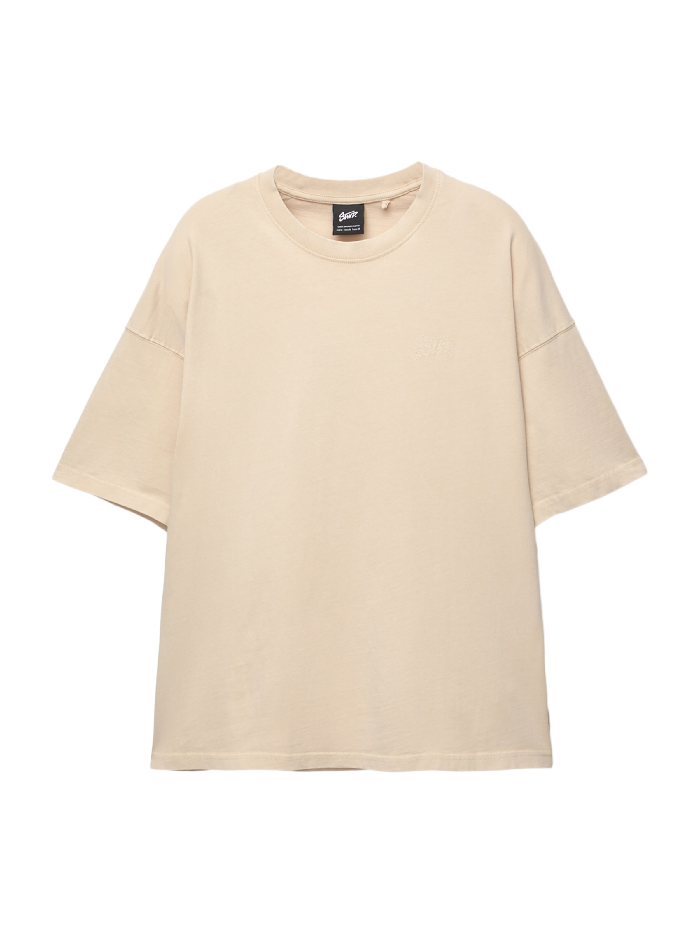 Pull&Bear Tričko 'STWD' - Béžová: predná strana