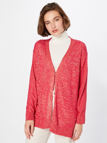 Cardigan UNITED COLORS OF BENETTON en rose : devant