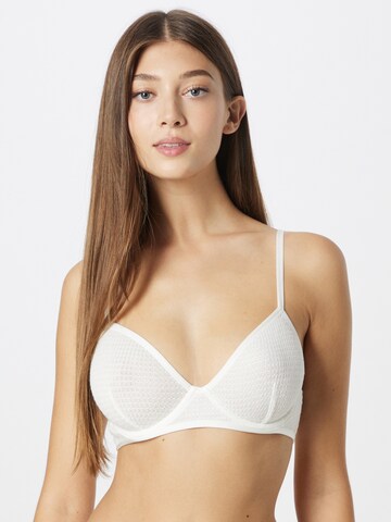 Free People Triangle Bra 'ONE OF THE GIRLS' in Beige: front