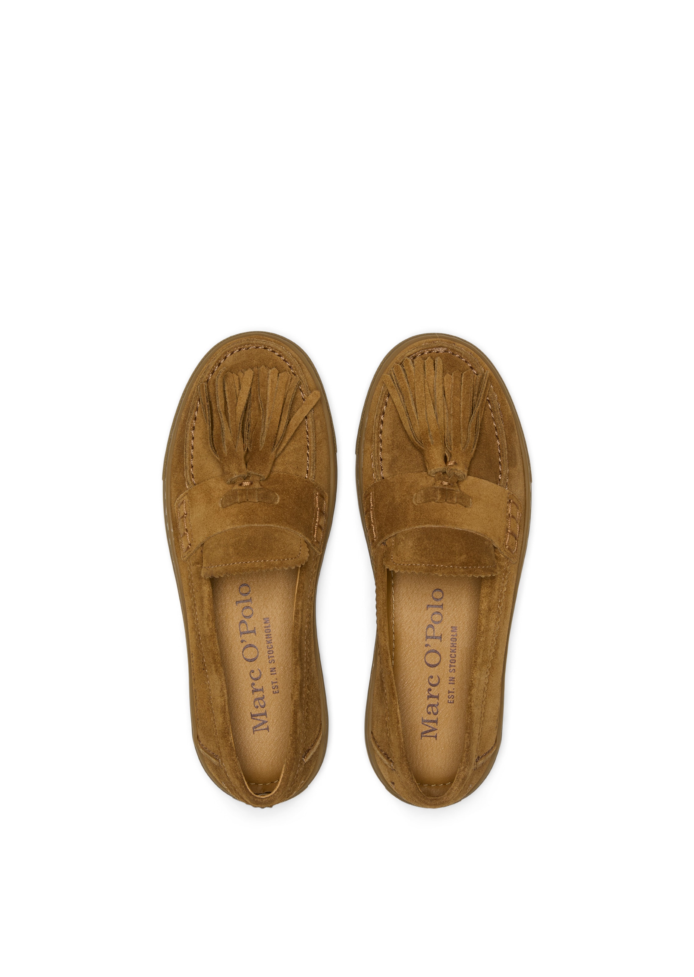 Marc O'Polo Moccasin 'Mokassin l Kara' in Brown: top