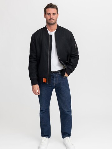 Bombers Winterjas 'TRACK MEN' in Zwart