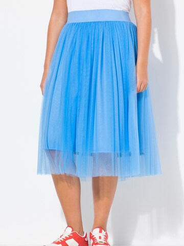 Gonna di Ulla Popken in blu: frontale