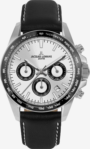 Jacques Lemans Analog Watch in Black: front