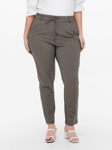 Regular Pantalon 'Gold Trash' ONLY Carmakoma en gris : devant