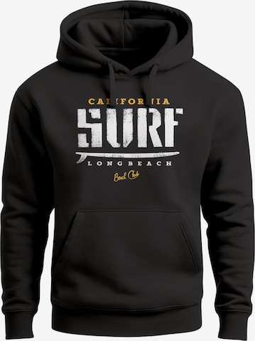 Neverless Sweatshirt 'California Surf' in Schwarz: Vorderseite