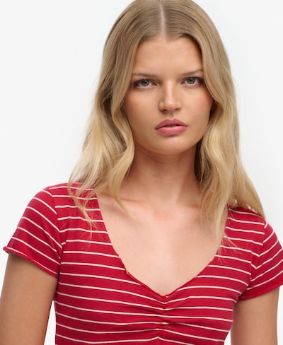 Superdry & Co T-shirt en rouge / blanc, Vue avec produit