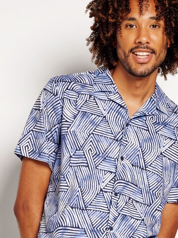DESOTO Slim fit Overhemd in Blauw