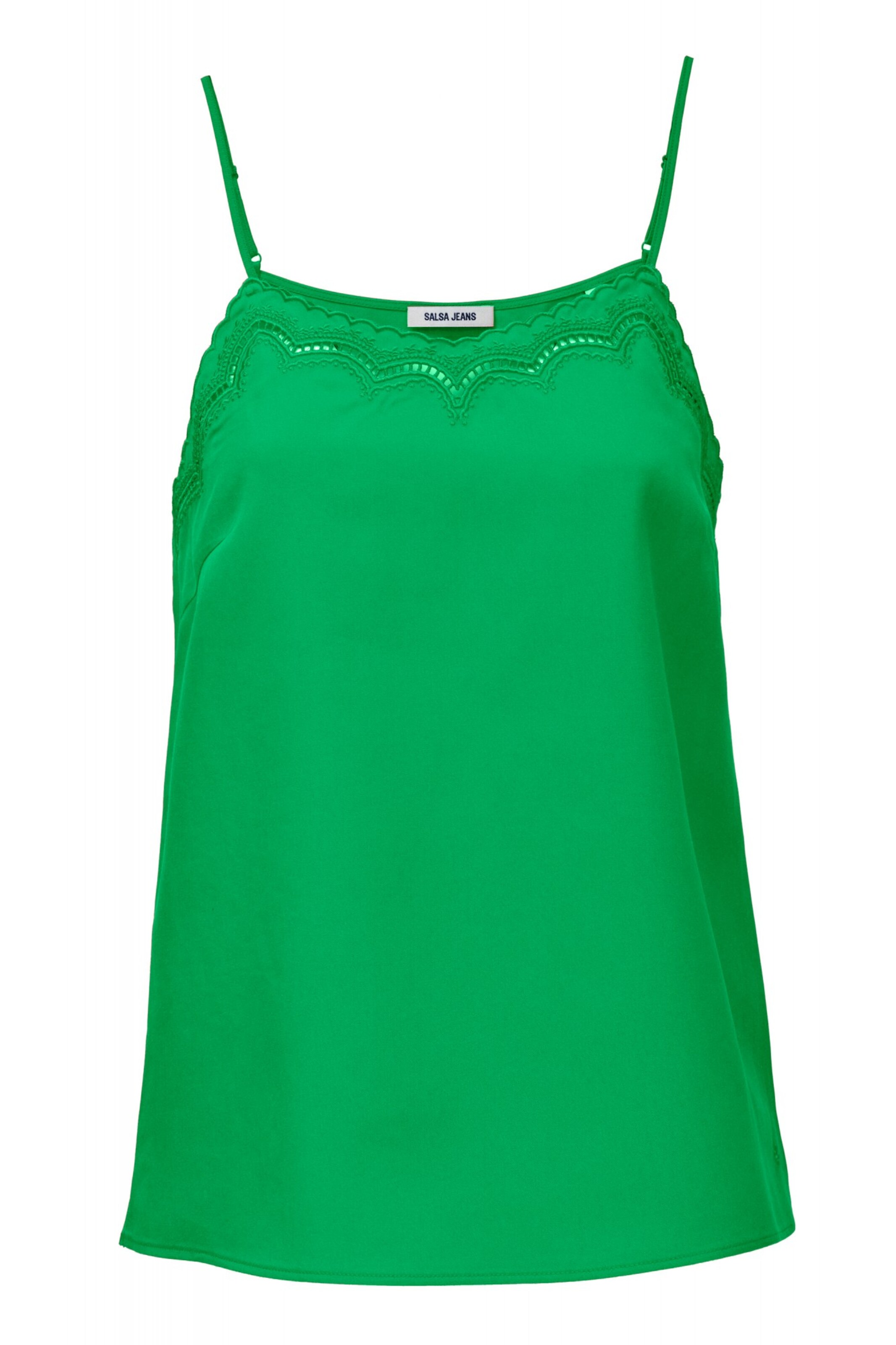 Salsa Jeans Top in Groen: voorkant