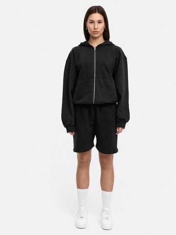 Daily Cotton Sweatjacke 'DCCUENCA'‌‌‌‌‌‌‌‌ in Schwarz