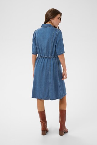 Cream Dress 'Marelli' in Blue